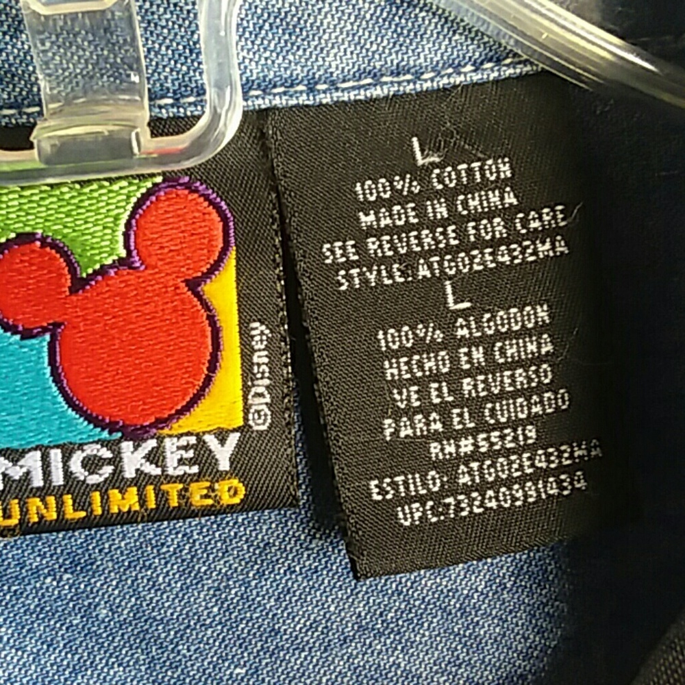 Mickey Unlimited Denim Button Up Shirt - Picture 3 of 7